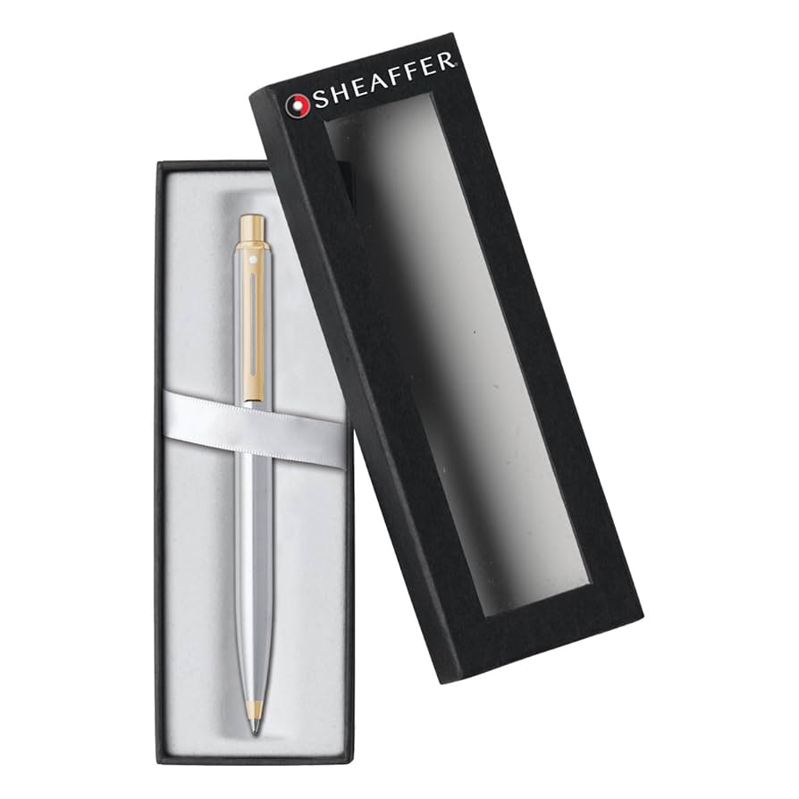 Amazon.com : Sheaffer Sentinel, Brushed Chrome Cap & Barell